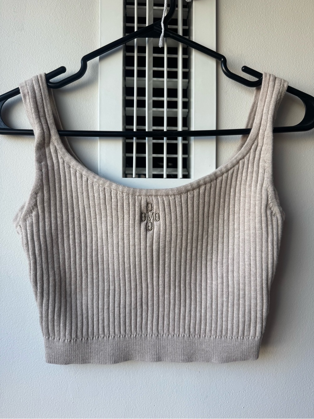 OVO Ribbed Cropped Tank Top - cotton & cashmere